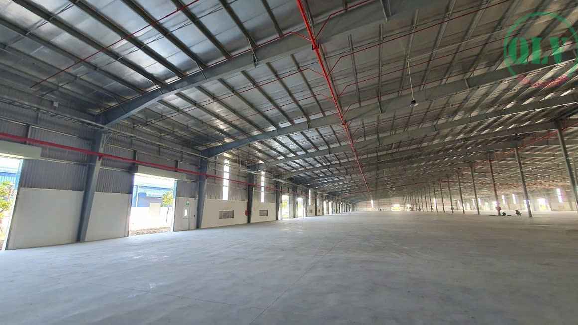 越南厂房出租：面积多样，厂房整洁，位于隆安省工业区，租金仅3.3美元/平方米