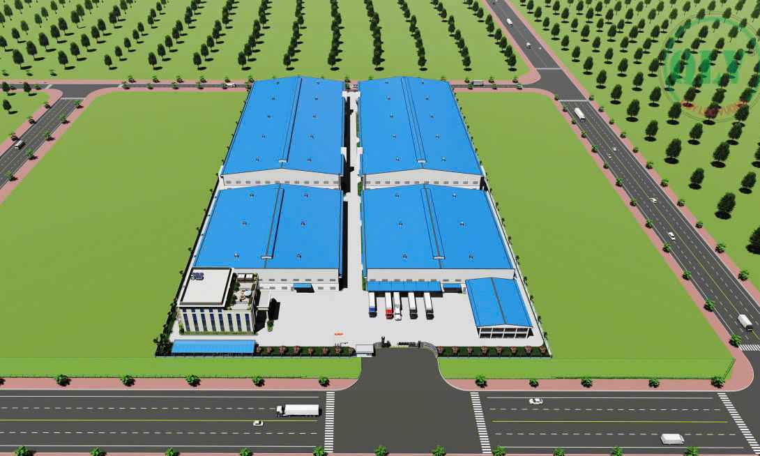 出租厂房，位于平福省工业组团，结构为一层一楼，租金为每平方米2.8美元